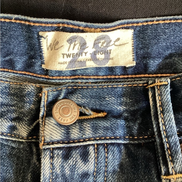 Free People Denim Distressed Women Shorts 28 - Picture 4 of 7